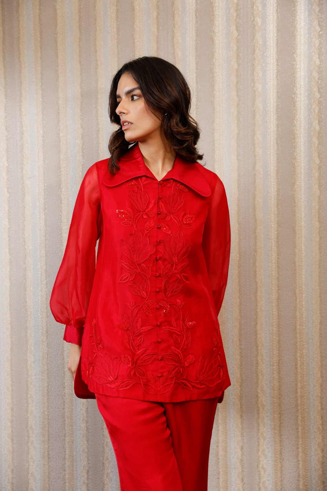 THREAD WORK EMBROIDERED SHIRT WITH PANTS