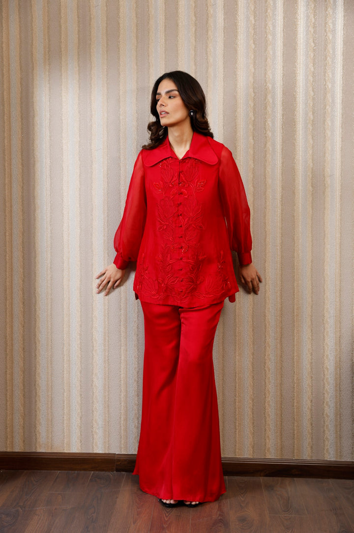 THREAD WORK EMBROIDERED SHIRT WITH PANTS